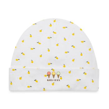 Keep cool - Baby Premium Organic Mütze - Weiß/Zitronengelb - Vorne