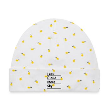 Sport Berglauf Extremlauf Ultralauf Berg Geschenk - Baby Premium Organic Mütze - Weiß/Zitronengelb - Vorne