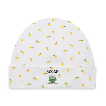 Drone Drohne Drohnen - Baby Premium Organic Mütze - Weiß/Zitronengelb - Vorne