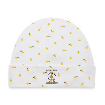 Bauherrin Hausbau Baustelle Richtfest - Baby Premium Organic Mütze - Weiß/Zitronengelb - Vorne