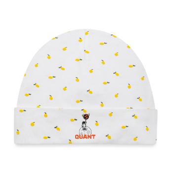 Quant Krypto Shirt Crypto Blockchain Geld Geschenk - Baby Premium Organic Mütze - Weiß/Zitronengelb - Vorne