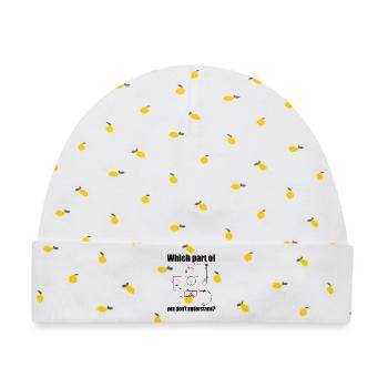 Aresti Symbol Kunstflugpilot Flugfiguren - Baby Premium Organic Mütze - Weiß/Zitronengelb - Vorne
