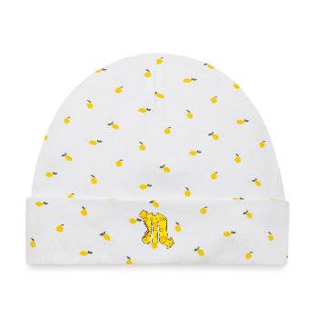 Sternzeichen Skorpion - Baby Premium Organic Mütze - Weiß/Zitronengelb - Vorne