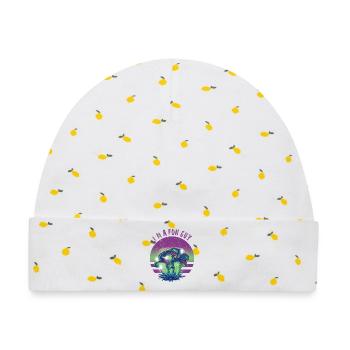 Ich bin ein lustiger Typ - Baby Premium Organic Mütze - Weiß/Zitronengelb - Vorne