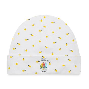 Landsberg, zeitlos schön, Bayern - Baby Premium Organic Mütze - Weiß/Zitronengelb - Vorne