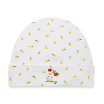 Weihnachten, Omi ist die Allerbeste, Advent - Baby Premium Organic Mütze - Weiß/Zitronengelb - Vorne