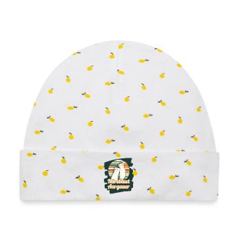 Härzbluetaargauer Aargauer und weisse Socken - Baby Premium Organic Mütze - Weiß/Zitronengelb - Vorne