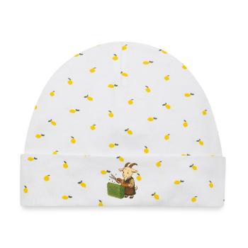 Ein Bock als Gärtner - Baby Premium Organic Mütze - Weiß/Zitronengelb - Vorne