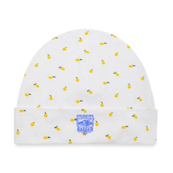 Baggerfahrer Sprüche Baugeräteführer Hochbau - Baby Premium Organic Mütze - Weiß/Zitronengelb - Vorne