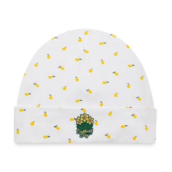 Daffodil Day - Cancer Awareness Tag  - Baby Premium Organic Mütze - Weiß/Zitronengelb - Vorne