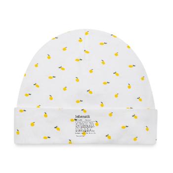 Unispruch "Informatik" Student Geschenk, Studenten - Baby Premium Organic Mütze - Weiß/Zitronengelb - Vorne