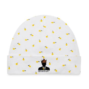 Visionen sind super! - Baby Premium Organic Mütze - Weiß/Zitronengelb - Vorne