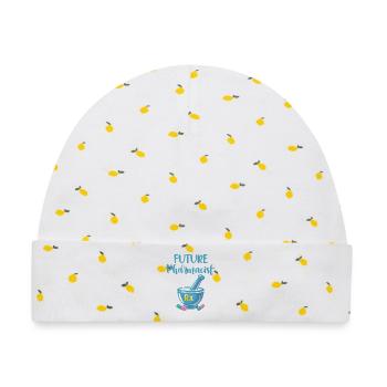 Zukunft Apotheker - Baby Premium Organic Mütze - Weiß/Zitronengelb - Vorne