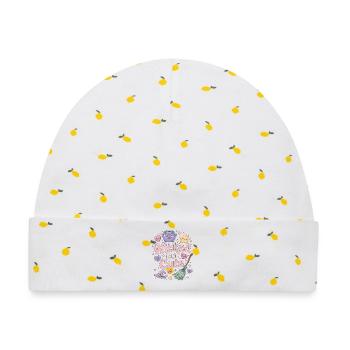Witchcraft Wicked But Cute Loves Rune Symbols - Baby Premium Organic Mütze - Weiß/Zitronengelb - Vorne