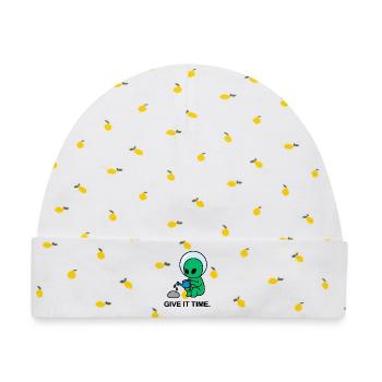 Interstellare Geduld - Baby Premium Organic Mütze - Weiß/Zitronengelb - Vorne