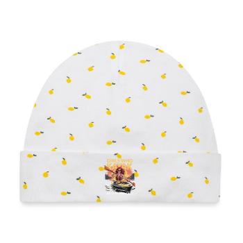 Girls Who Kayak Heaven Gift Design - Baby Premium Organic Mütze - Weiß/Zitronengelb - Vorne