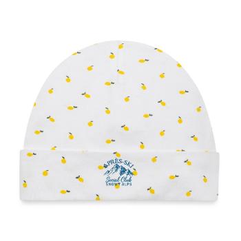 Apres Ski Social Club Bernese Alps - Baby Premium Organic Mütze - Weiß/Zitronengelb - Vorne