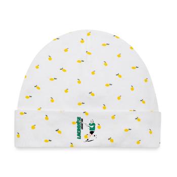 Lacrosse Spieler - Baby Premium Organic Mütze - Weiß/Zitronengelb - Vorne