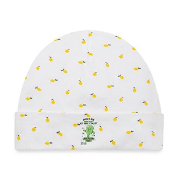 Pickleball Meet Me At The Court-Witzbold - Baby Premium Organic Mütze - Weiß/Zitronengelb - Vorne