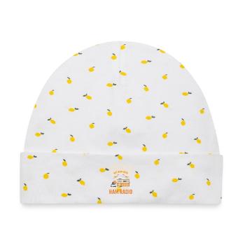 Amateurfunk Tagträume Tee - Baby Premium Organic Mütze - Weiß/Zitronengelb - Vorne