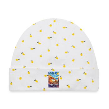 Capitol Reef Nationalpark, Utah Sternennacht - Baby Premium Organic Mütze - Weiß/Zitronengelb - Vorne