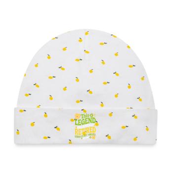 Lehrer-Ruhestandsgeschenke für Lehrer Ruhestand - Baby Premium Organic Mütze - Weiß/Zitronengelb - Vorne