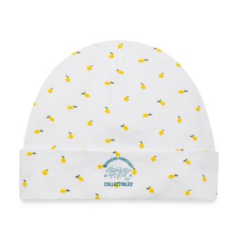 Wochenend-Prognose-Sammlerpaket Ripping Trading - Baby Premium Organic Mütze - Weiß/Zitronengelb - Vorne