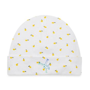 Geschenkidee für die Hip-Hop-Tänzerin mit B-Boying - Baby Premium Organic Mütze - Weiß/Zitronengelb - Vorne