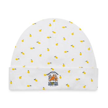 Urbaner Gärtnerbau - Baby Premium Organic Mütze - Weiß/Zitronengelb - Vorne