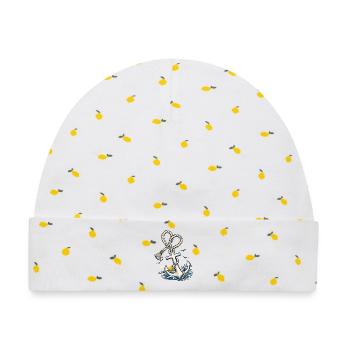 Bootsurlaub Nautik Design für Bootliebhaber - Baby Premium Organic Mütze - Weiß/Zitronengelb - Vorne