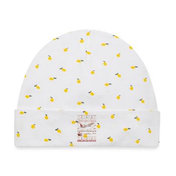 Weihnachtspullover mit Flugzeugmotiv - Baby Premium Organic Mütze - Weiß/Zitronengelb - Vorne