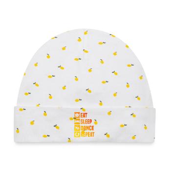 Streetdance Geschenkidee für eine Hip-Hop-Tänzerin - Baby Premium Organic Mütze - Weiß/Zitronengelb - Vorne