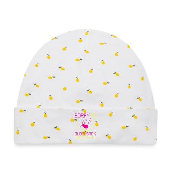 Dudelsackspieler Dudelsack Männer Geschenk - Baby Premium Organic Mütze - Weiß/Zitronengelb - Vorne