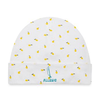 Trompeten Allesio - Baby Premium Organic Mütze - Weiß/Zitronengelb - Vorne