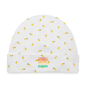 Grandfather Papaw Pop Gramps Granddad Grandpa - Baby Premium Organic Mütze - Weiß/Zitronengelb - Vorne