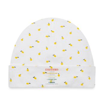 Schornsteinfeger Herren - Baby Premium Organic Mütze - Weiß/Zitronengelb - Vorne