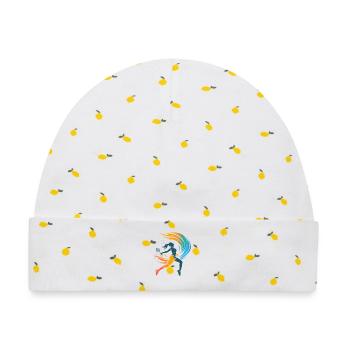 Badmintonspielerin - Baby Premium Organic Mütze - Weiß/Zitronengelb - Vorne