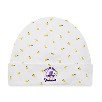 Witch and Fabulous - Baby Premium Organic Mütze - Weiß/Zitronengelb - Vorne