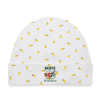 Rente endlich Zeit für den Garten lustige Sprüche - Baby Premium Organic Mütze - Weiß/Zitronengelb - Vorne