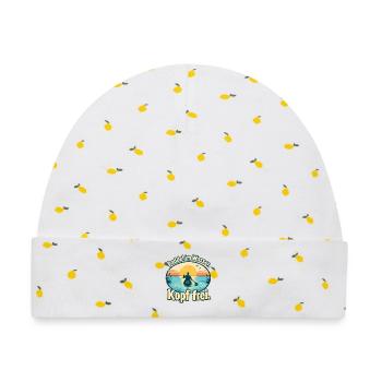 Paddeln Kajak Kanu SUP Paddler - Baby Premium Organic Mütze - Weiß/Zitronengelb - Vorne