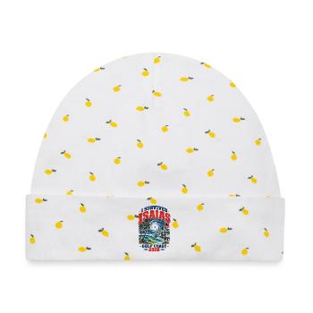 I Survived Isaias Gulf Coast 2026 Storm Survivor - Baby Premium Organic Mütze - Weiß/Zitronengelb - Vorne