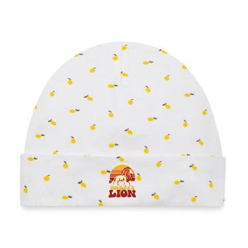 Stark im Glauben Löwe Sprüche 28 1 - Baby Premium Organic Mütze - Weiß/Zitronengelb - Vorne