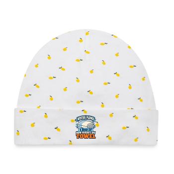 Winter Sprung Kaltwasser-challenge Schwimmfinisher - Baby Premium Organic Mütze - Weiß/Zitronengelb - Vorne