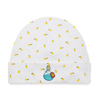 Giftflasche RPG Vergiftet Potion Fantasy Shirt - Baby Premium Organic Mütze - Weiß/Zitronengelb - Vorne
