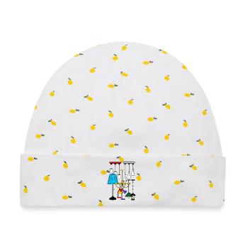 Beleuchtung Lampen Shop - Baby Premium Organic Mütze - Weiß/Zitronengelb - Vorne