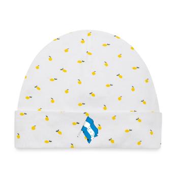 Flagge von Honduras - Baby Premium Organic Mütze - Weiß/Zitronengelb - Vorne