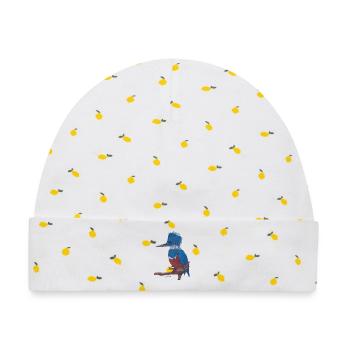Ein charismatischer Eisvogel. - Baby Premium Organic Mütze - Weiß/Zitronengelb - Vorne