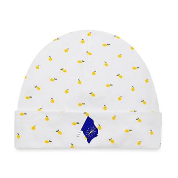 Indiana Flagge - Baby Premium Organic Mütze - Weiß/Zitronengelb - Vorne