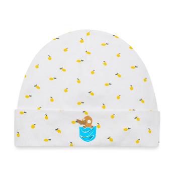 Schnabeltier Schnabeltier Platypus Schnabeltier - Baby Premium Organic Mütze - Weiß/Zitronengelb - Vorne