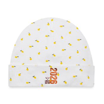 Tennis 2026, Limited Edition Shirt, Hoodie, Socken - Baby Premium Organic Mütze - Weiß/Zitronengelb - Vorne